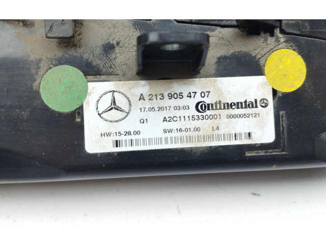 Блок управления климат-контролем A2139054707   Mercedes-Benz E W213