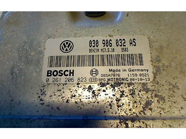 Блок управления двигателя 030906032AS, 0261206823 Volkswagen Lupo