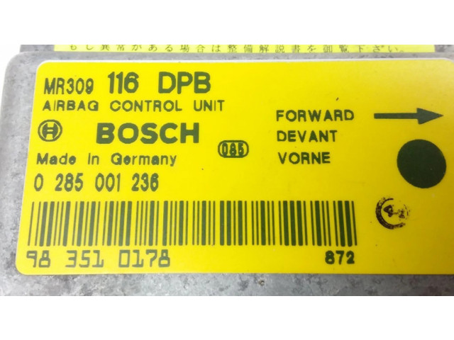 Блок подушек безопасности 0285001236, MR309116   Mitsubishi Carisma