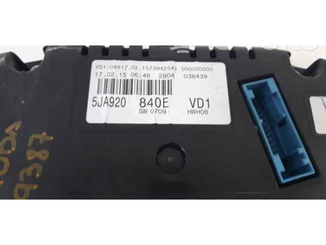 Панель приборов 5JA920840E   Skoda Rapid (NH)       