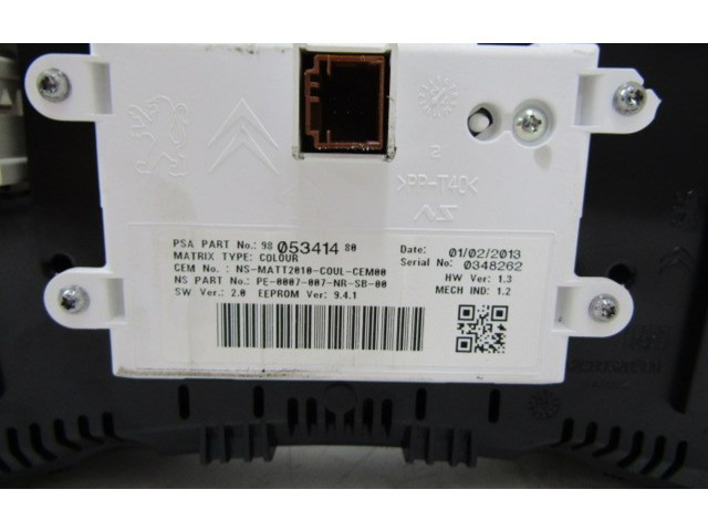 Спидометр (приборный щиток) 9823741480, 9823741480 Citroen DS3