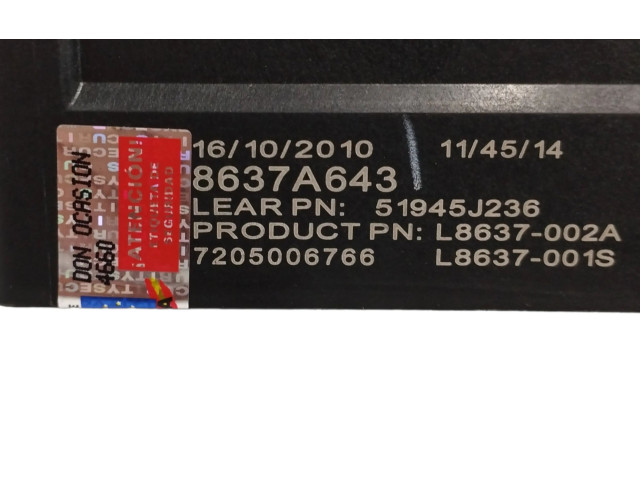 Pojistková skříňka Řídící jednotka BSM 8637A643 Mitsubishi ASX 2011