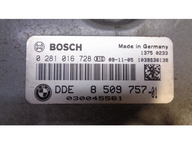 Řídící jednotka 8509757, 0281016728 BMW 7 F01 F02 F03 F04 2010