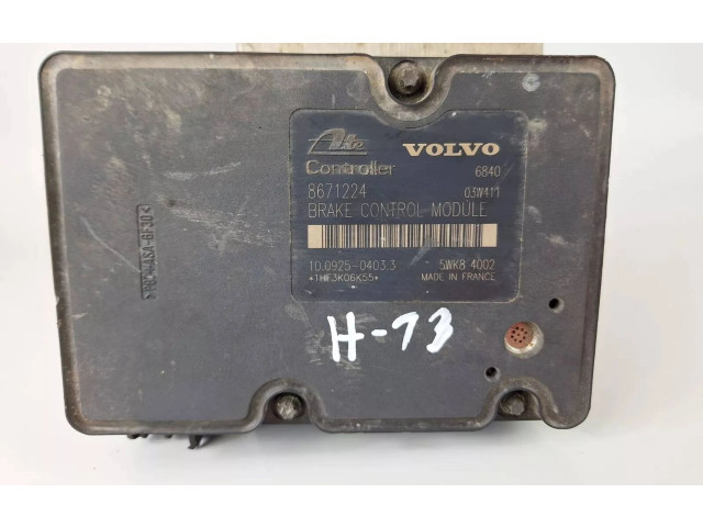 Блок АБС P08671225, 8671224 Volvo V70 2000 - 2004 года