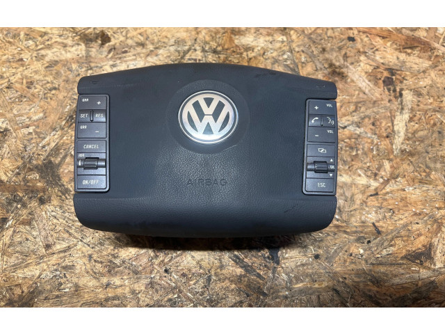 Подушка безопасности водителя 3D0880201BK, 21072004 Volkswagen Phaeton