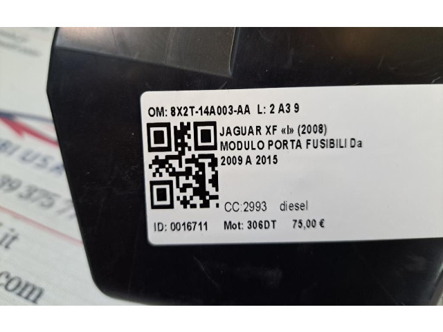 Блок предохранителей 8X2T-14A003-AA, 306DT Jaguar XF X250