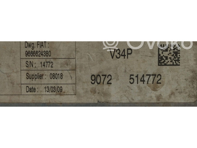 Комплект блоков управления 9666624380, 9666624380   Fiat Qubo