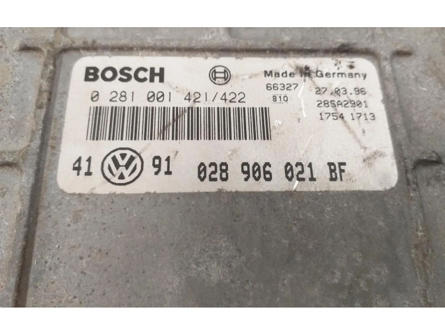 Блок управления двигателем Блок управления 028906021BF Volkswagen Golf III