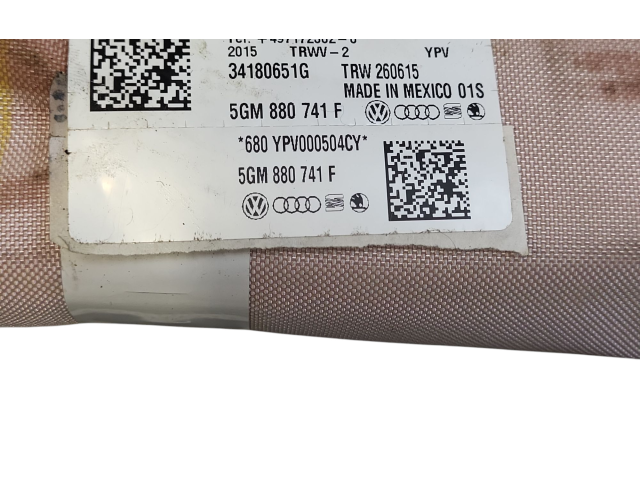 Боковая подушка безопасности 34180651G, 5GM880741F Volkswagen e-Golf