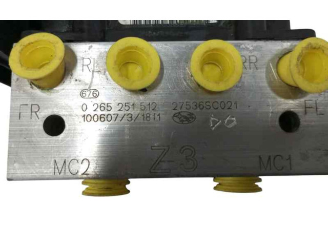 Блок АБС 27536SC021, 0265251512   Subaru  Forester SH  2008 - 2013 года