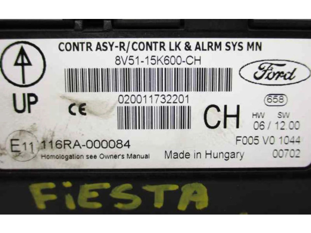 Другие блоки управления / модули 8V5115K600CH   Ford Fiesta