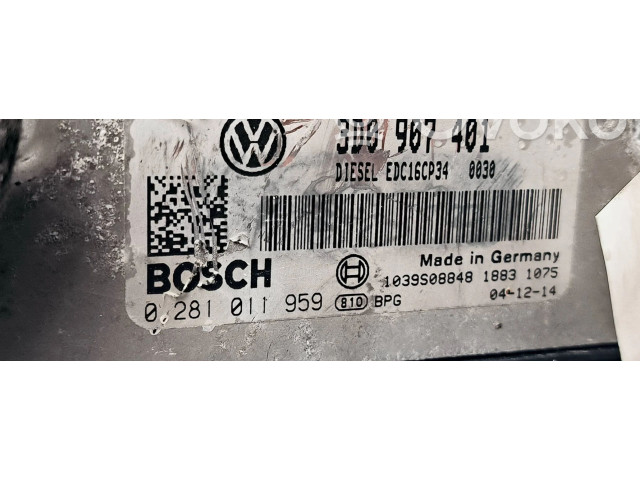 Блок управления двигателем Блок управления 3D0907401 Volkswagen Phaeton