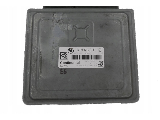 Блок управления двигателя 03F906070HL, 5WP44827 Skoda Fabia Mk2 (5J)