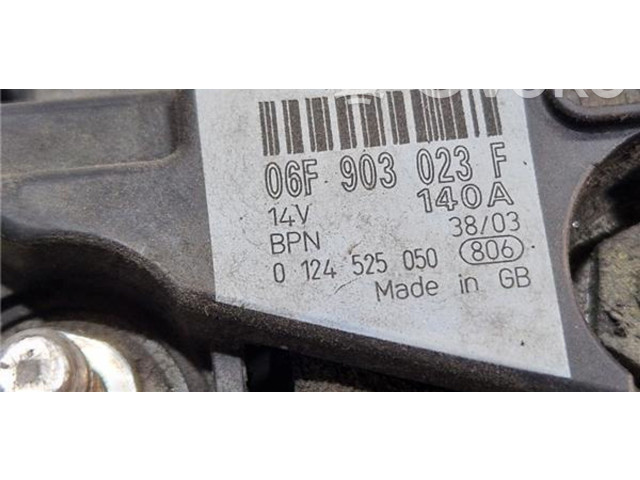 Генератор 6F903023F, 124525050   Audi A3 S3 8P      
