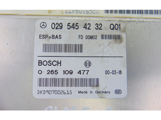 Блок управления АБС 0295454232 Mercedes-Benz A W168
