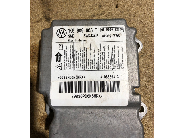 Блок подушек безопасности 1K0909605T, 5WK43412   Volkswagen Jetta V