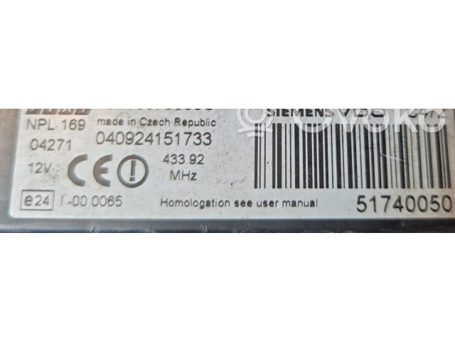 Řídící jednotka 188A4000 Fiat Punto (188) 2007