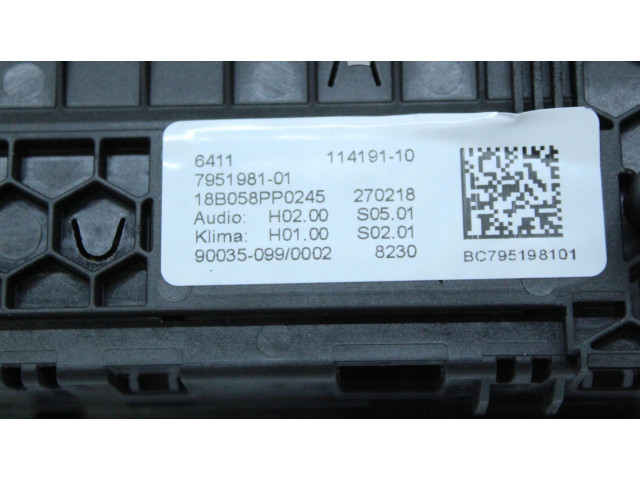 Блок управления климат-контролем 7951981   BMW X3 G01