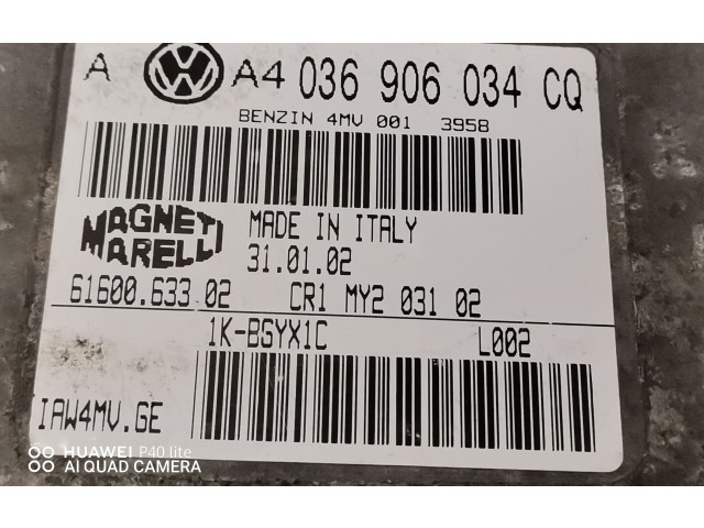 Блок управления двигателя 036906034CQ, 4MV0013958 Volkswagen Golf IV