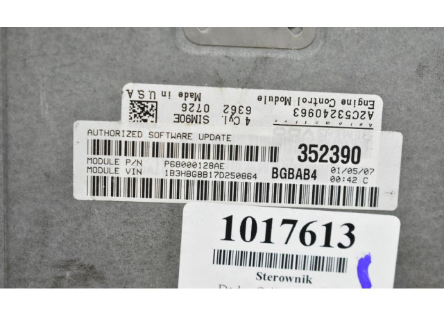 Řídící jednotka P68000128AE, P68000128AE Dodge Caliber 2007