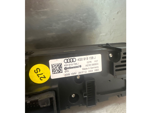 Блок управления климат-контролем 4G0919158J, A2C81395800   Audi A6 S6 C7 4G