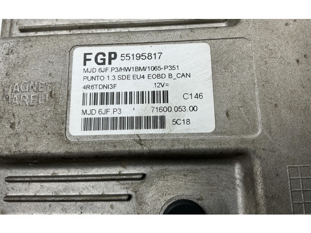 Řídící jednotka 55195817, 55195817 Fiat Punto (199) 2009