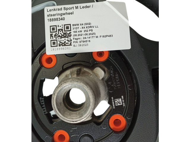 Руль BMW X3 G01 2018 - 2024 года 32308094542, 8094542