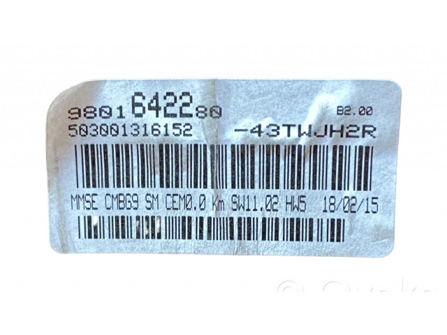 Přístrojová deska Citroen Berlingo 2013 9801642280, 503001316152