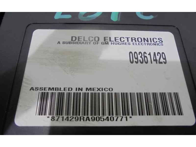 Блок управления 09361429, 871429RA90540771 Chevrolet Alero