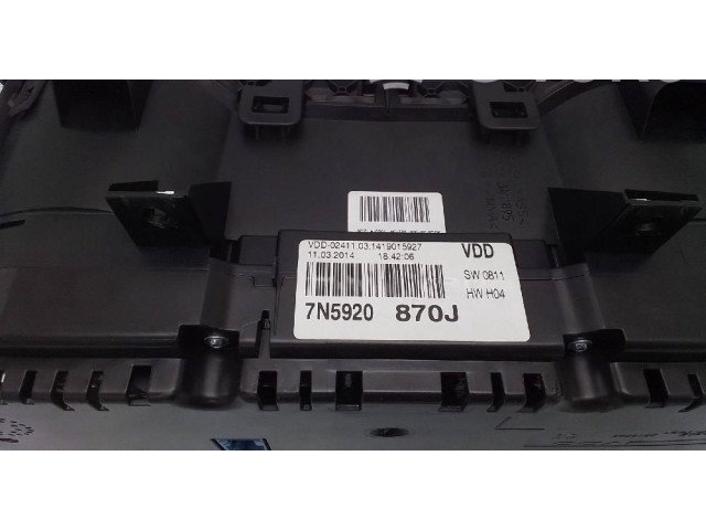 Přístrojová deska Seat Alhambra (Mk2) 2010 7n5920870j