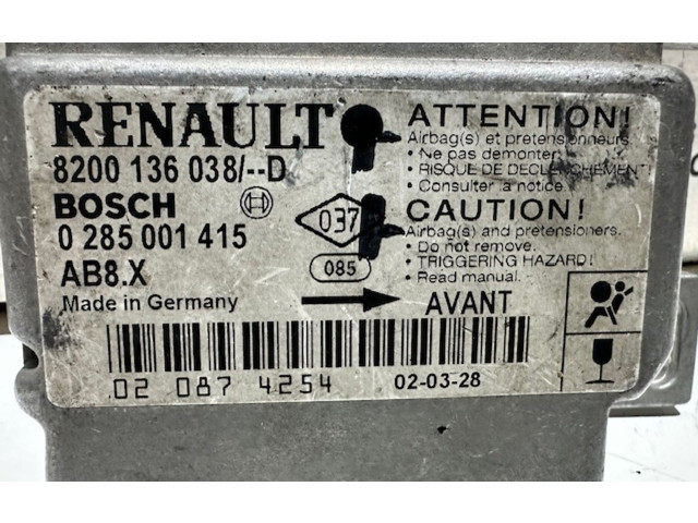 Блок подушек безопасности 8200136038   Renault Clio II