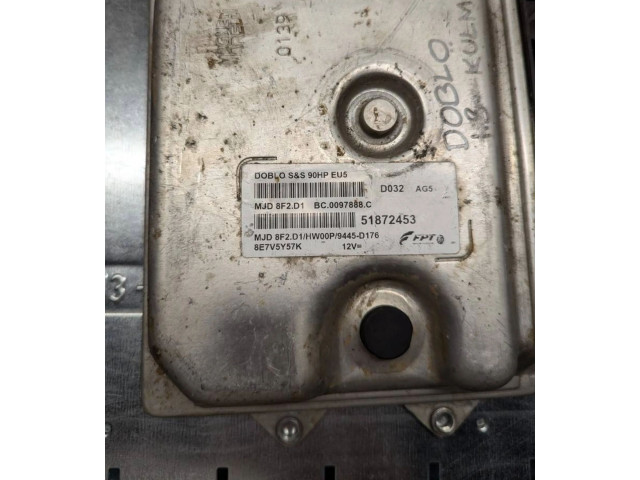 Блок управления двигателя 51872453, MJD8F2D1   Fiat Fiorino