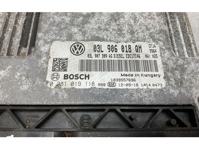 Блок управления двигателя 03L906018QM Skoda Yeti (5L)