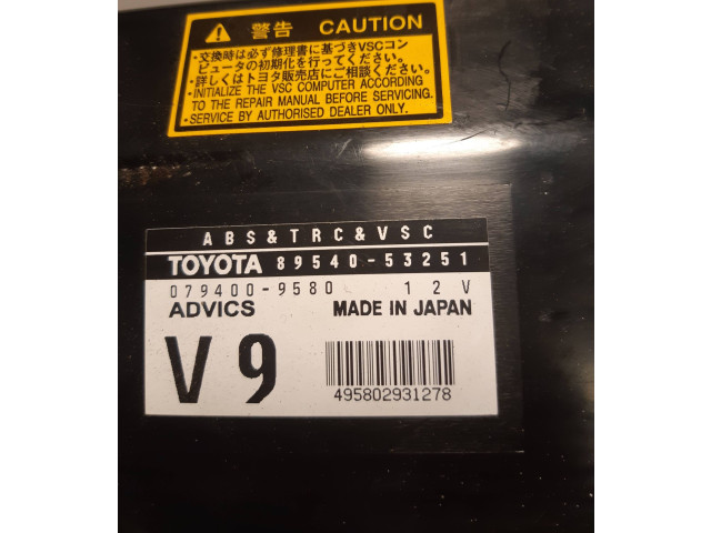 Блок управления АБС 8954053251, 495802931278 Lexus IS 220D-250-350