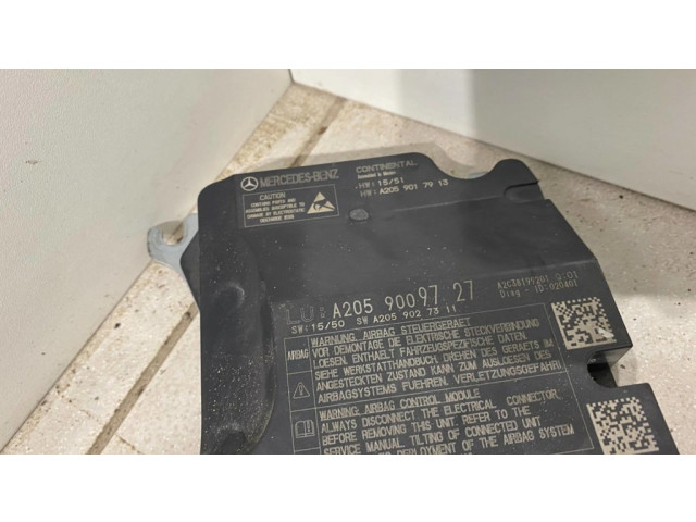 Блок подушек безопасности A2059009727, A2059009721   Mercedes-Benz GLC X253 C253