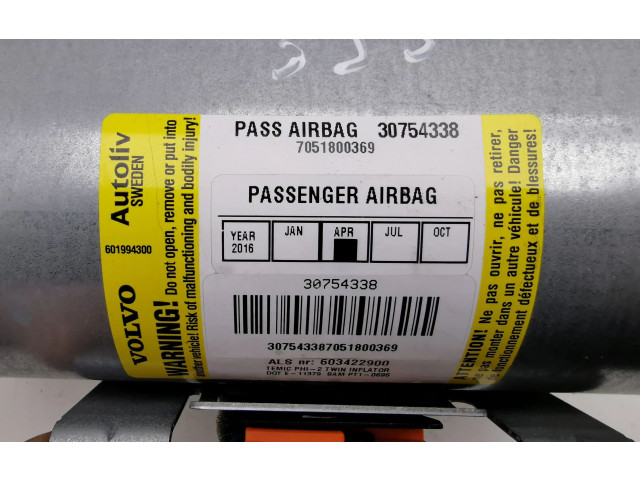 Подушка безопасности пассажира 30754338, 7051800369   Volvo XC90