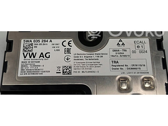 Блок комфорта 5WA035284A   Skoda Octavia Mk4   