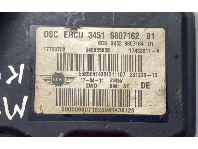 Jednotka ABS 9807162, 17723702 Mini Cooper Countryman R60 2011