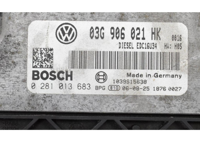 Блок управления двигателем Блок управления 03G906021HK, 03G906021HK   Volkswagen Cross Touran I