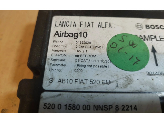 Блок подушек безопасности 51952928, 0285B0421901   Jeep Renegade