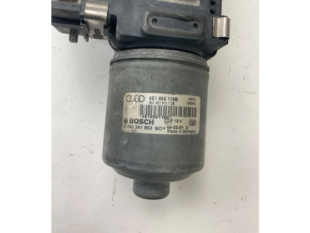 Двигатель стеклоочистителей 4E1955119B, 0390241853   Audi A8 S8 D3 4E 2003