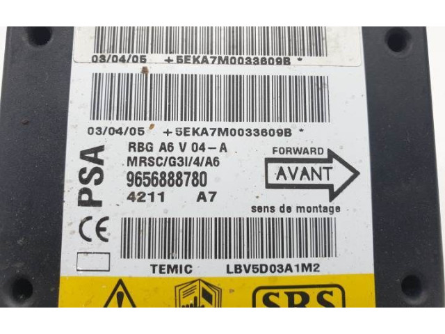 Блок подушек безопасности 9656888780 Citroen C2