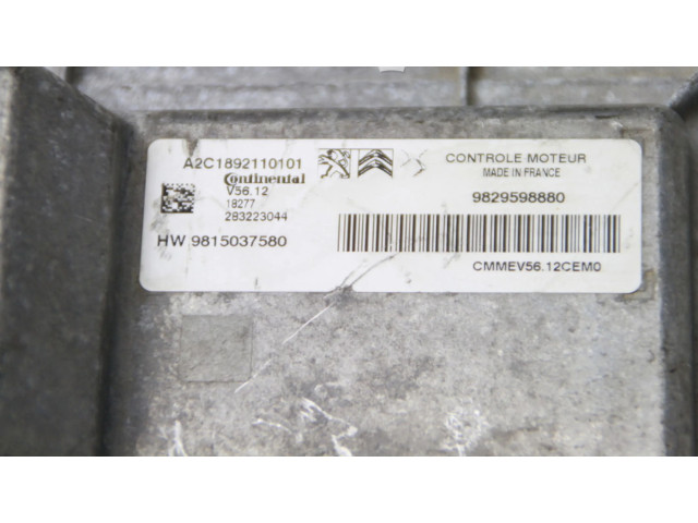 Блок управления двигателя 9815037580   Peugeot 2008 I
