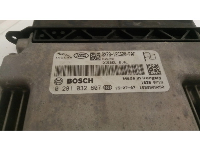 Блок управления двигателем Блок управления 0281032607, GX7312C520FAF   Jaguar XE