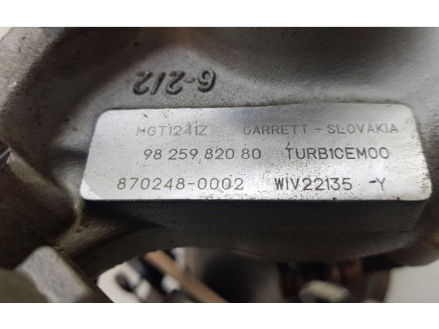  Турбина Opel Corsa F  9836081180, 9836081180   для двигателя F12XHL(EB2ADTD)      