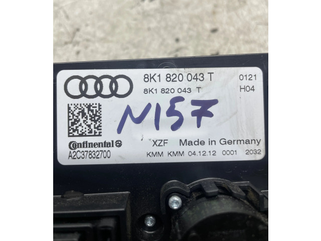 Блок управления кондиционера воздуха / климата/ печки (в салоне) 8K1820043T, A2C37832700 Audi Q5 SQ5