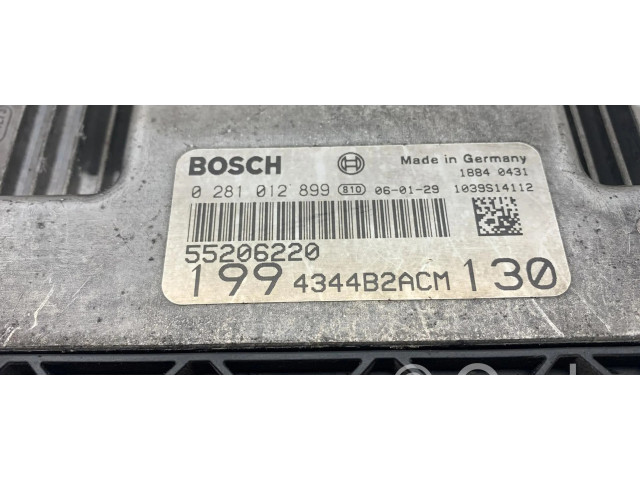 Řídící jednotka 55206220, 0281012899 Fiat Grande Punto 2005