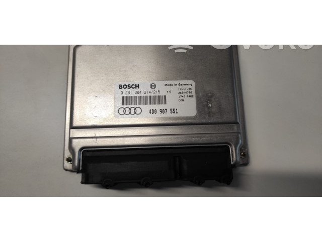 Блок управления двигателя 0261204214, 4D0907551 Audi A4 S4 B5 8D