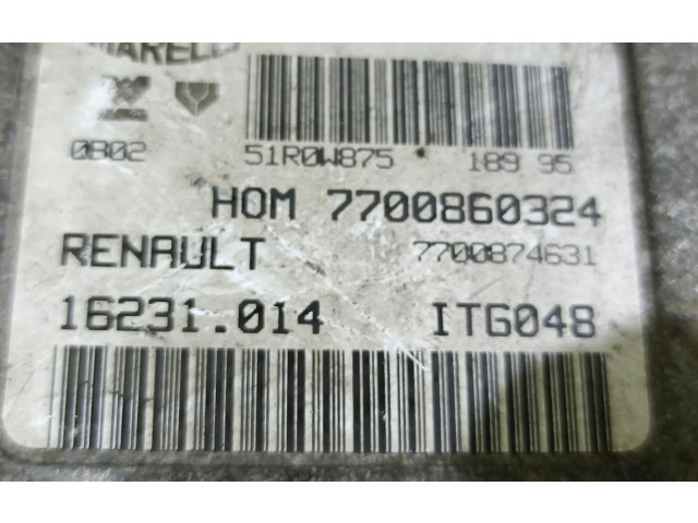 Блок управления двигателем Блок управления 7700860324 Renault Clio I