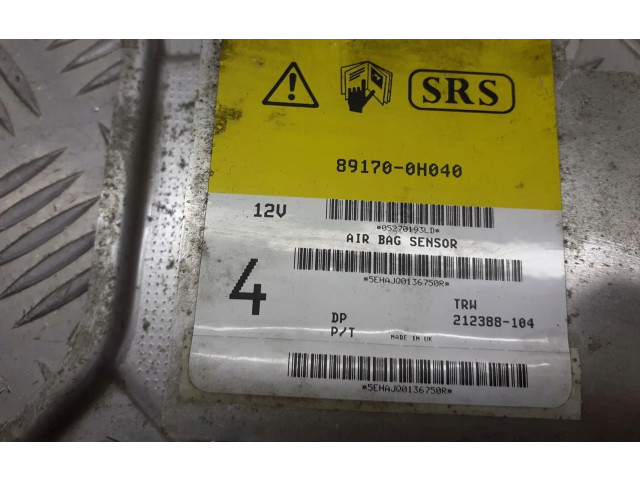 Блок подушек безопасности 89170-0H040   Citroen C1